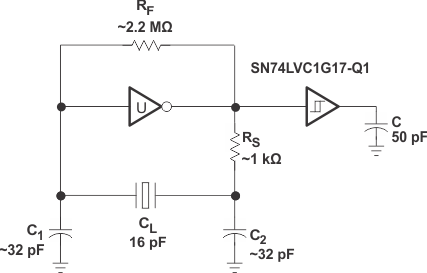 SN74LVC1G17-Q1 SN74LVC1G17-Q1 典型应用