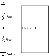 LMQ61460 VIN SYNC 使用 EN 引脚