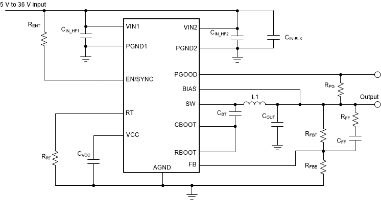 LMQ61460 示例应用电路