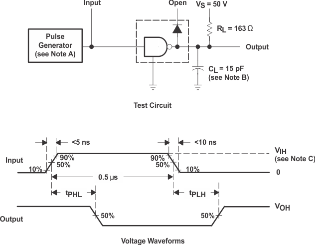 ULN2803C Propagation Delay Times ULN2803C Propagation Delay Times