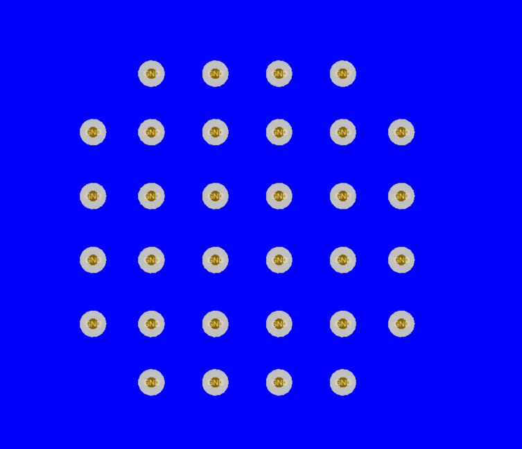 LMK5B12212 LMK5B12212 的 PCB 布局示例，底层