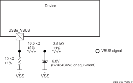 TDA4VH-Q1 TDA4AH-Q1 TDA4VP-Q1 TDA4AP-Q1 USB VBUS 检测分压器/钳位电路