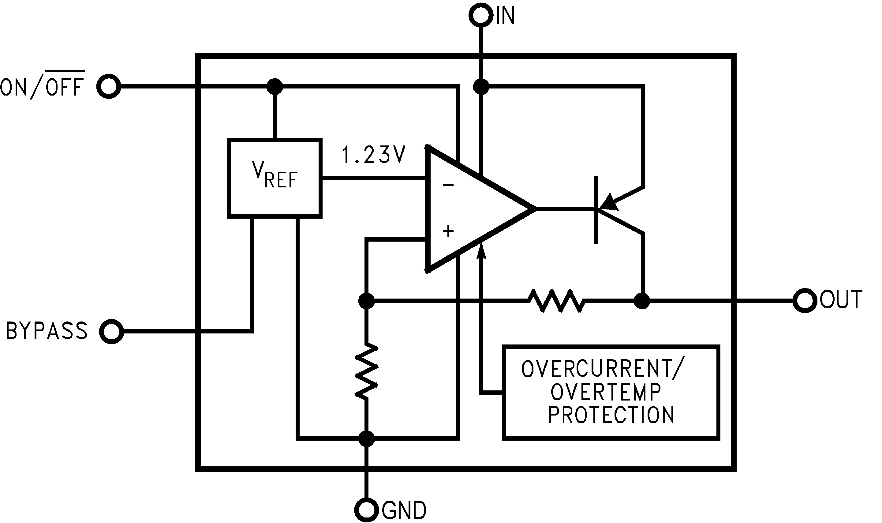 LP2985-N Block Diagram for Legacy
                    Chip