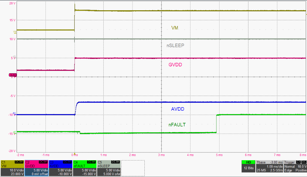 DRV8376 通过 VM 实现器件上电