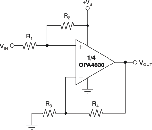 OPA4830 直流电平转换