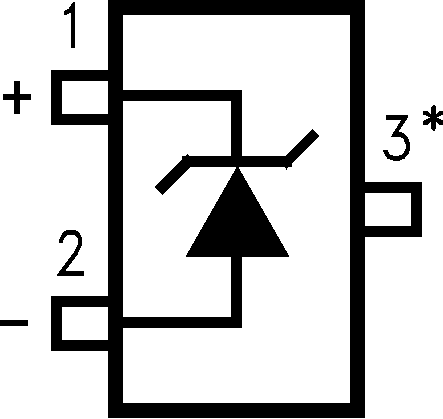 LM4050-N LM4050-N-Q1 DBZ 封装3 引脚 SOT-23顶视图
