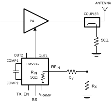 LMV242 LMV2421 具有额外衰减的简化 PA 控制环路
