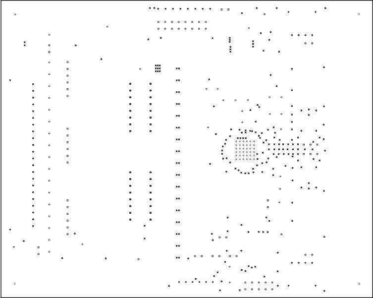 BQ79616-Q1 BQ75614-Q1 BQ79656-Q1 BQ79616EVM 钻孔图
