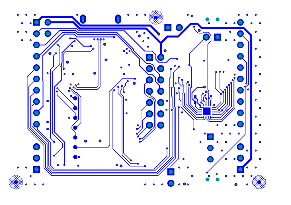 MSPM0C1104 LP-MSPM0C1104 第 4 层：底部，信号