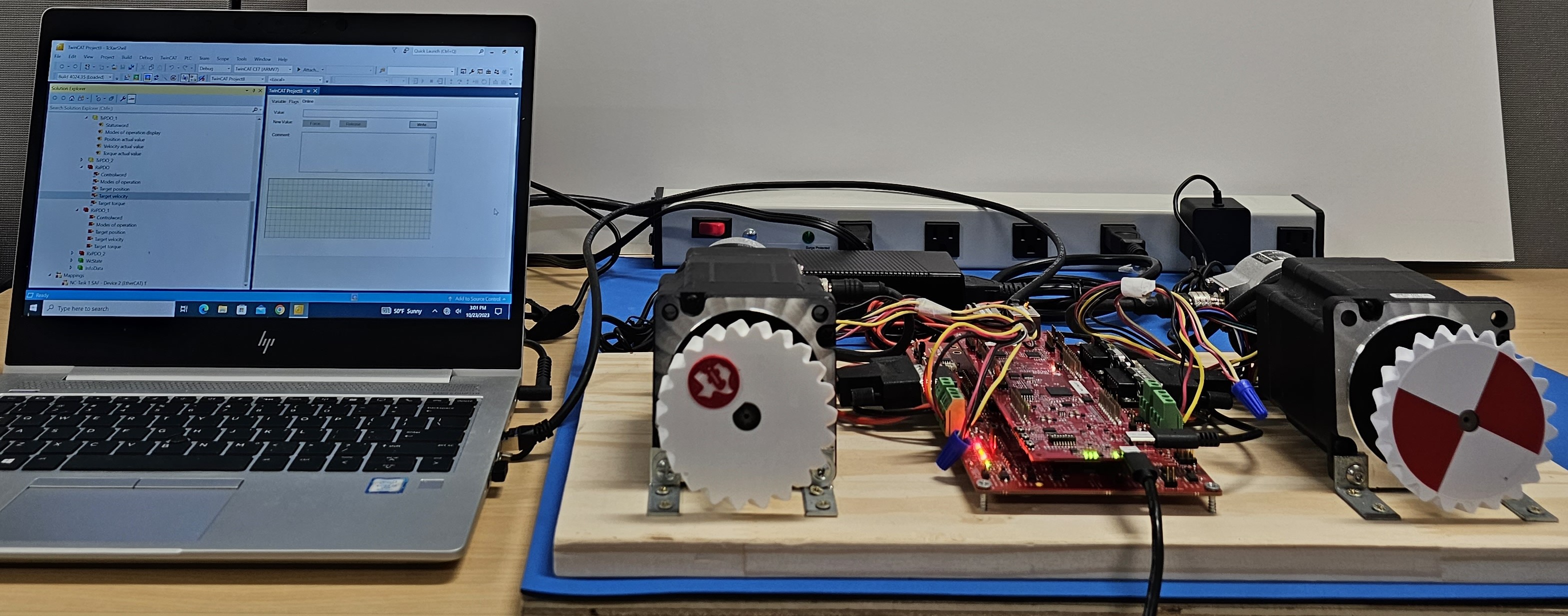TIDEP-01032 通过 EtherCAT 连接的电机控制设置