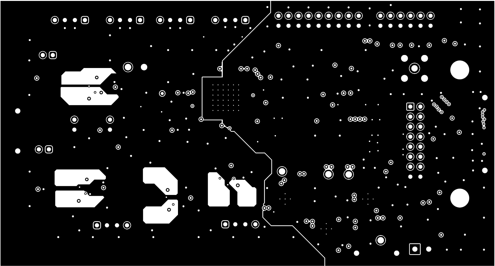 ADS1278V2EVM-PDK 接地层布局
