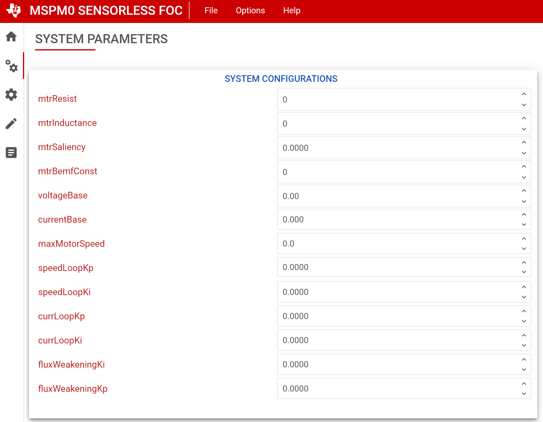  GUI 系统参数配置