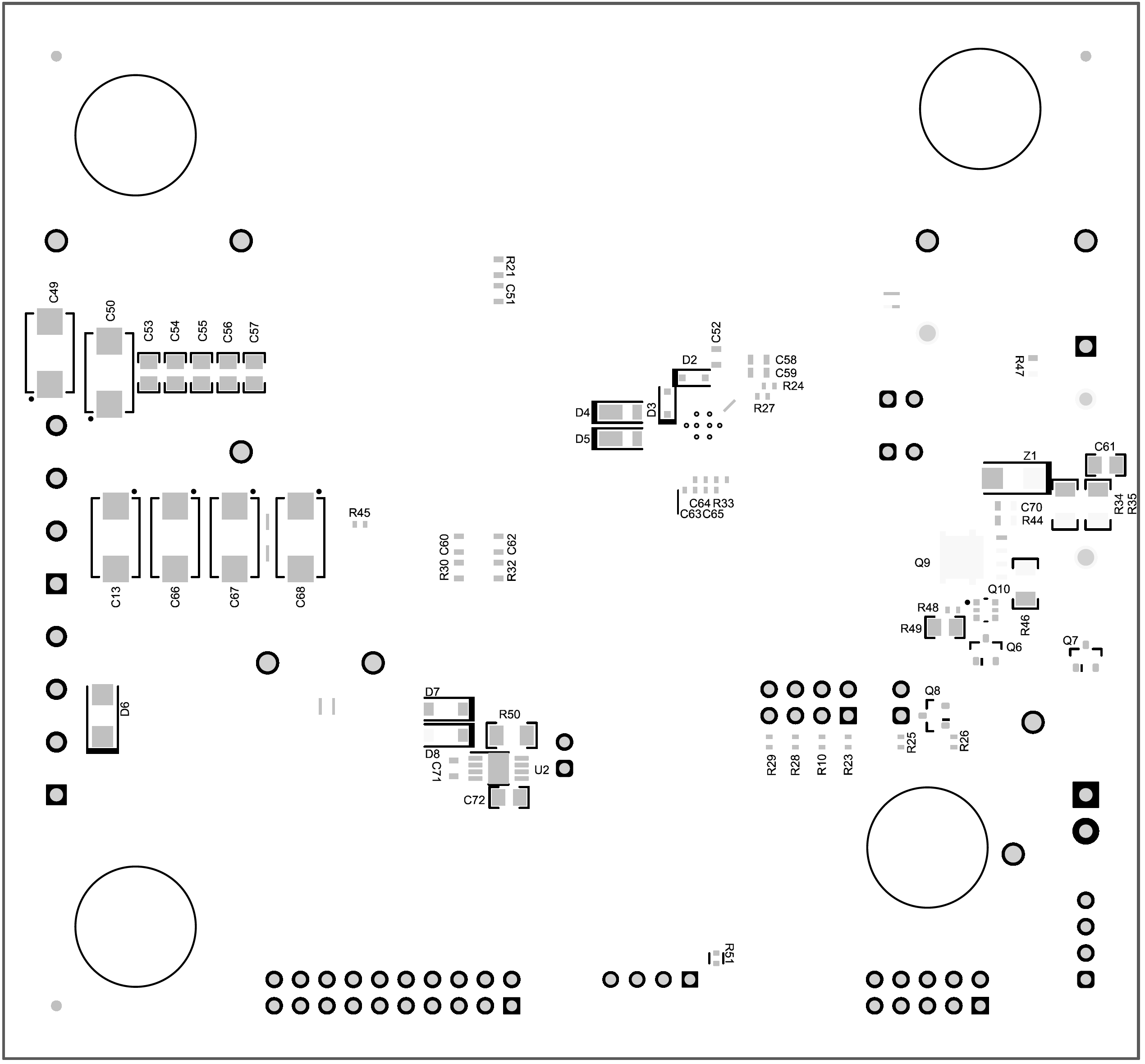 BQ25770GEVM, BQ25773GEVM 底层装配图
