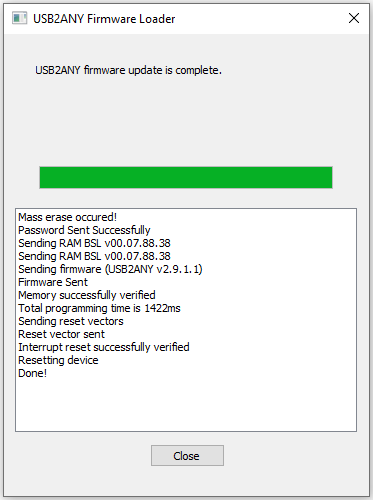 LMX1860SEPEVM 固件升级完成