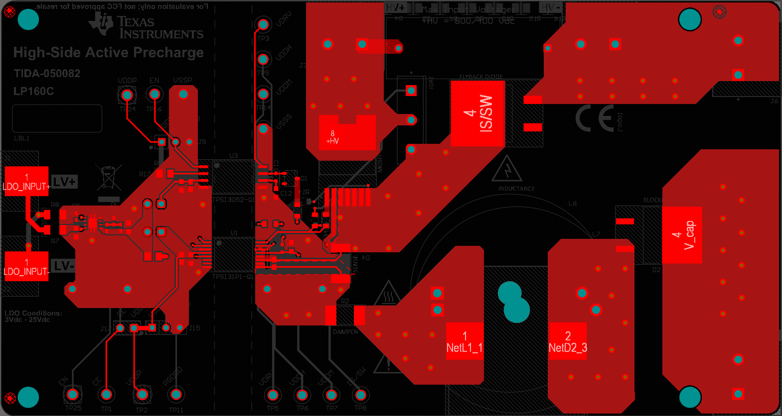 TPSI31PXQ1EVM PCB 顶层