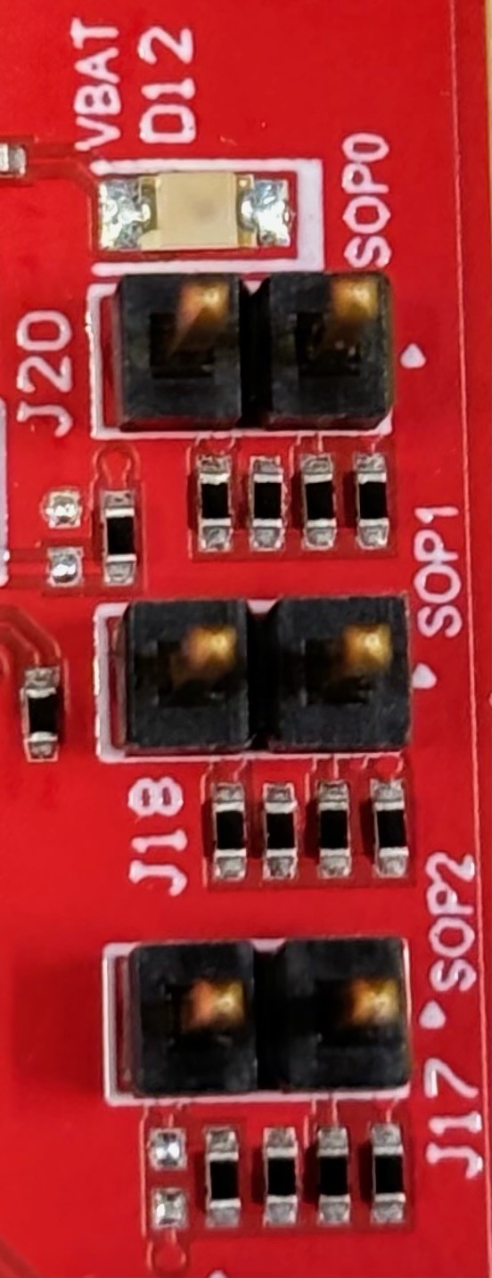 AWR2E44PEVM SOP 跳线