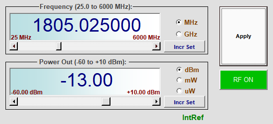  信号发生器设置，测试用例 3