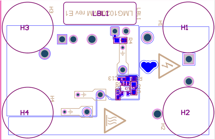 LMG1020EVM-006 LMG1020EVM-006 底层和元件