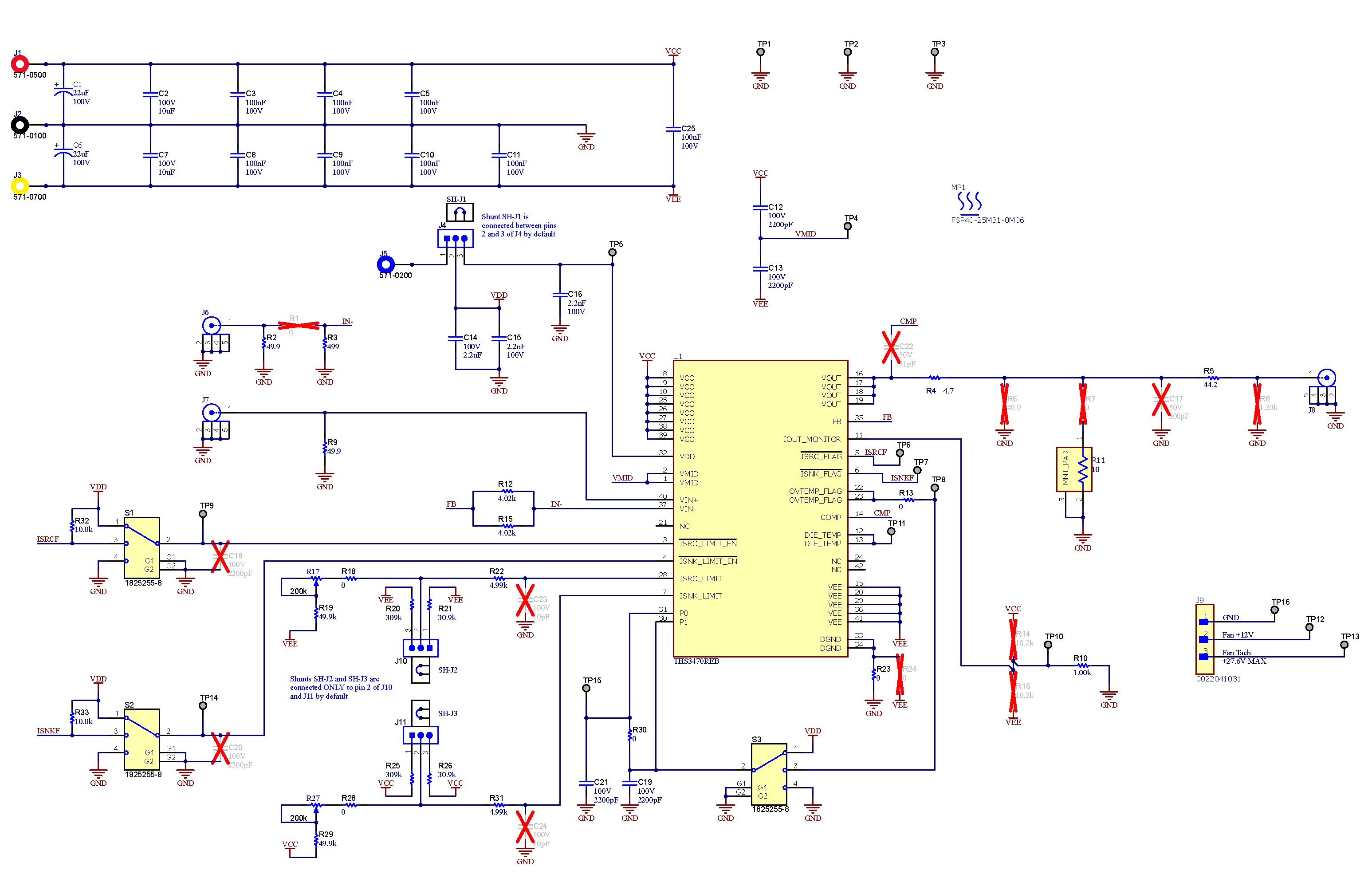 THS3470REBEVM THS3470REBEVM 原理图
