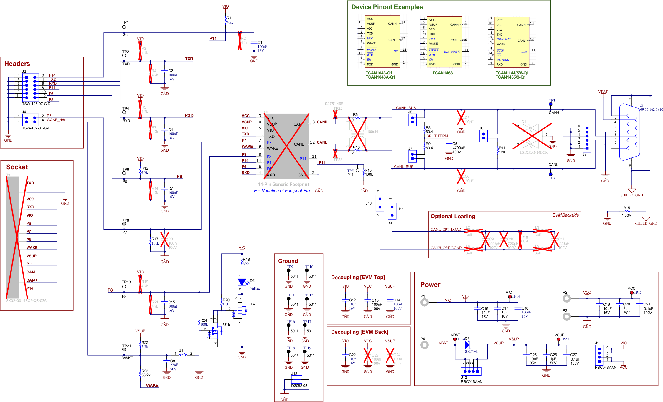 TCAN-SOIC14-EVM EVM 原理图