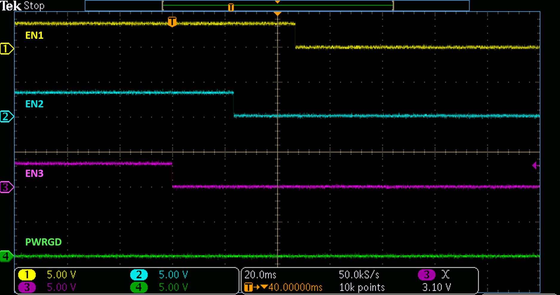 TPS7H3014EVM 定列下电，REG_TMR 悬空