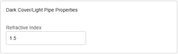  深色盖板/光管折射率