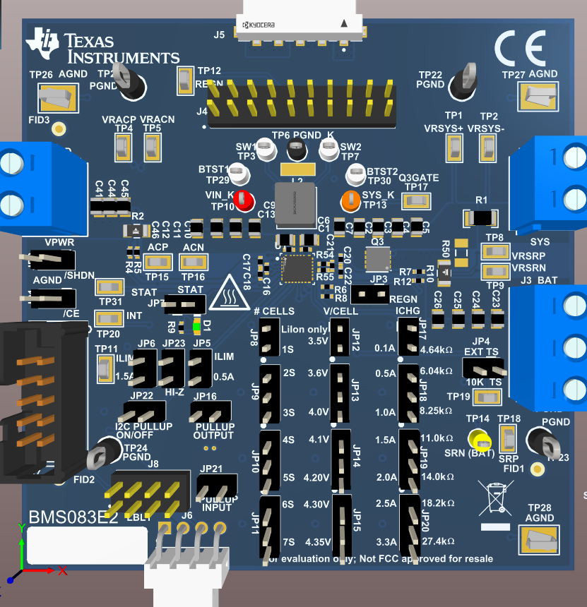 BQ25692EVM, BQ25692-Q1EVM BQ25692-Q1EVM E2 硬件板