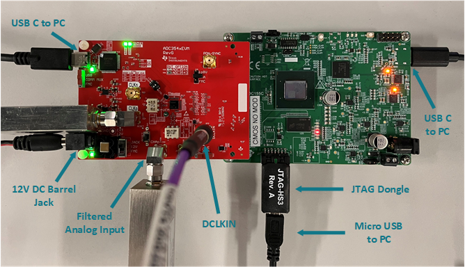 ADC3543EVM ADC3544EVM ADC3543EVM 硬件设置